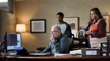 Eddie Bauer Down Vest Jacket worn by Claire Muncy (Meredith Holzman) as seen in Alaska Daily (S01E09)