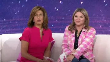 Black Halo Patel Jumpsuit worn by Hoda Kotb  as seen in Today  with Hoda & Jenna on March 31, 2023