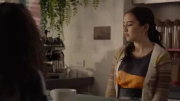 Sunday Best Reese Cardigan worn by Khia Pham (Zoriah Wong) as seen in Run The Burbs (S02E13)