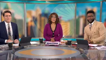 Ronny Kobo Mirella Dress worn by Gayle King as seen in CBS Mornings on  March 27, 2023