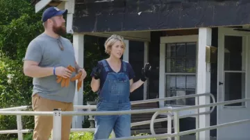 Pilcro Distressed Overalls worn by Erin Napier as seen in Home Town (S07E14)