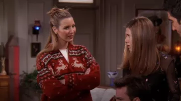 Pull vintage des années 90 porté par Phoebe Buffay (Lisa Kudrow) vu dans Friends (S04E13)