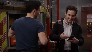 Bugatchi Mi­ni Check Com­fort Stretch Dress Shirt worn by Jack Gibson (Grey Damon) as seen in Station 19 (S06E12)