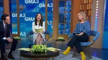 Vanessa Bruno Vanea Top porté par Jennifer Ashton vu dans Good Morning America le 3 avril 2023