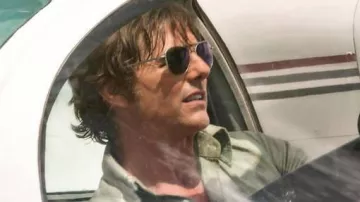 The American Optical aviator glasses worn by Barry Seal (Tom Cruise) in the movie Barry Seal - American Traffic