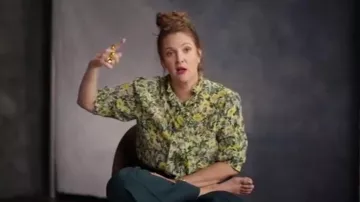 Celine Laval­liere Blouse worn by Drew Barrymore as seen in Pretty Baby: Brooke Shields (S01E01)