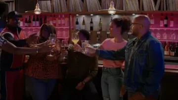 Lane Bryant Size Top Short Sleeve worn by Nicky (Nicole Byer) as seen in Grand Crew (S02E05)