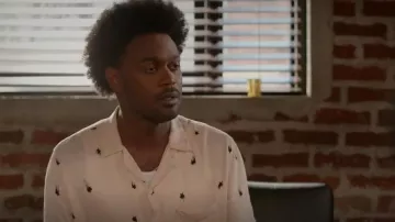 Allsaints Star­burn Shirt worn by Noah Koles (Echo Kellum) as seen in Grand Crew (S02E04)