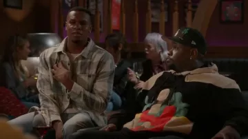 Frost Originals Mon­aL­isa Cor­duroy Hood­ie worn by Sherm Jones (Carl Tart) as seen in Grand Crew (S02E05)