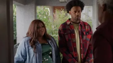 Reformation Frankie Flo­ral Silk Maxi Dress worn by Nicky (Nicole Byer) as seen in Grand Crew (S02E05)