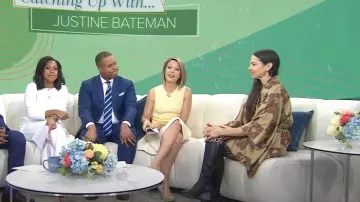 Shoshanna Larina Dress worn by Dylan Dreyer as seen in Today on April 3, 2023