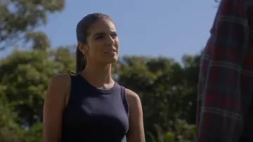 Neuw Jonesy Sin­glet worn by Saskia (Caitlin Stasey) as seen in Class of '07 (S01E03)