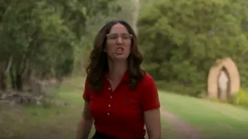 Polo Ralph Lauren Slim Fit Stretch Po­lo Shirt worn by Genevieve (Claire Lovering) as seen in Class of '07 (S01E03)