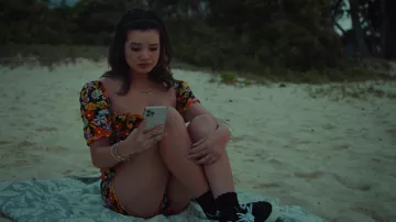 Glamorous Ffowers print summer top and short set worn by Lahela 'Doogie' Kamealoha (Peyton Elizabeth Lee) as seen in Doogie Kamealoha, M.D. (S02E01)