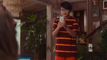 Oakley Striped t-shirt worn by Brian Patrick Kamealoha (Wes Tian) as seen in Doogie Kamealoha, M.D. TV show wardrobe (Season 2 Episode 7)