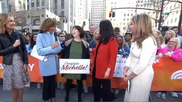 J. Crew Stadium Cloth Cocoon Coat worn by Hoda Kotb as seen in Today on April 4, 2023