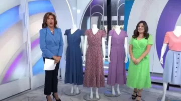 Boss Jocalia Double Breasted Jacket worn by Hoda Kotb as seen in Today on April 4, 2023