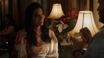 Asos Design Exaggerated Blouson Sleeve Mini Dress worn by Helen Tasker (Ginger Gonzaga) as seen in True Lies (S01E06)