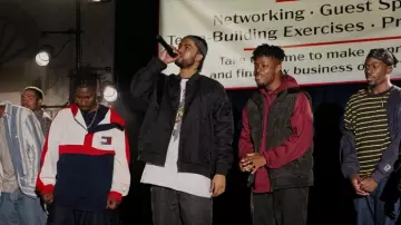 Burberry Richworth Quilted Nylon Jacket worn by Clifford Smith Jr. aka Method Man (Dave East) as seen in Wu-Tang: An American Saga (S03E10)