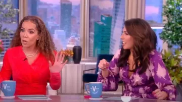 Ulla Johnson Emery Tie Dye Long Sleeve Silk Dress worn by Alyssa Farah as seen in The View on April 5, 2023