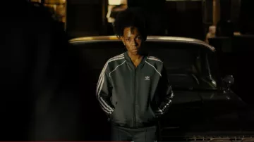 Adidas Originals Women's SST TT Superstar Track Top Jacket worn by Aunt Louie (Angela Lewis) as seen in Snowfall (S06E08)