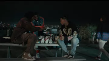 Converse Hi Top sneakers in brown worn by Brian (Jeris DuPree) as seen in Bel-Air (Season  2 Episode 7)