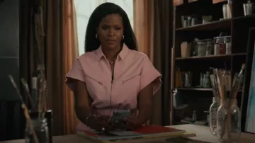 IRO Lavine Belted Denim Crop Jumpsuit worn by Vivian Banks (Cassandra Freeman) as seen in Bel-Air (S02E07)