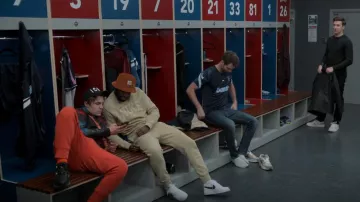 Nike Arch Logo-Print Sweatshirt worn by Paul (Kevin Garry) as seen in Ted Lasso (S03E04)