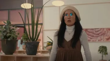 J Crew Tis­sue Turtle­neck Top worn by Amy Lau (Ali Wong) as seen in BEEF (S01E04)
