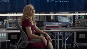 Roland Mouret Vestido de lana-crepé usado por Marissa Morgan (Geneva Carr) visto en Bull (S06E04)