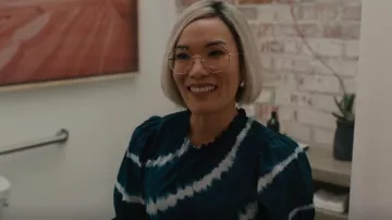 Generation Love Christie Dress worn by Amy Lau (Ali Wong) as seen in BEEF (S01E04)