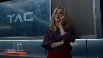 Jason Wu Gingko Estampado Blusa usada por Marissa Morgan (Geneva Carr) vista en Bull (S06E07)