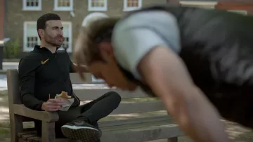 Nike Academy Dri-Fit Jacket in black worn by Roy Kent (Brett Goldstein) as seen in Ted Lasso TV show (S03E04)