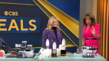 Sandro Simona Blazer worn by Ashley Bellman as seen in CBS Mornings on  April 10, 2023