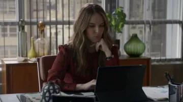 Jason Wu Snake Print Silk Blouse worn by Isabella Colón (Yara Martinez) as seen in Bull (S06E10)