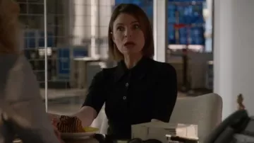 Rosetta Getty Fitted Polo T-Shirt worn by Taylor Rentzel (MacKenzie Meehan) as seen in Bull (S06E17)