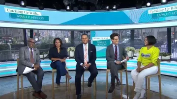 Kate Spade Dragonfly Embellie Pull porté par Taraji P. Henson comme vu dans Today on April 6, 2023