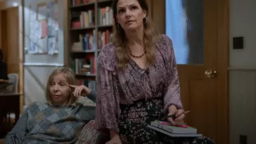Free People Backseat Glamor Maxi Skirt worn by Gracie DuBois (Suzanne Cryer) as seen in Lucky Hank (S01E04)