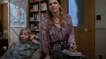 Free People Backseat Glamor Maxi Skirt worn by Gracie DuBois (Suzanne Cryer) as seen in Lucky Hank (S01E04)
