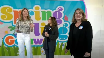Veronica Beard Judy Flare Hem Pantalones usados por Jenna Bush Hager como se ve en Today with Hoda & Jenna el 6 de abril de 2023