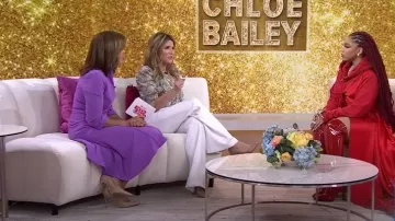 Black Halo Kensington Fit & Flare Dress worn by Hoda Kotb as seen in Today with Hoda & Jenna on April 6, 2023