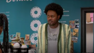 Topman Brushed Cardigan worn by Noah Koles (Echo Kellum) as seen in Grand Crew (S02E06)