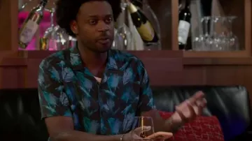 Open Edit Relaxed Fit Short Sleeve Camp Shirt worn by Noah Koles (Echo Kellum) as seen in Grand Crew (S02E06)