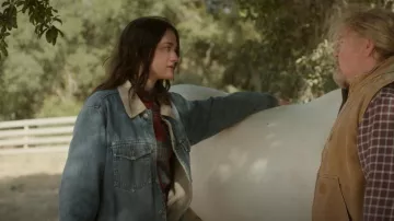 BP. Sherpa Collar Denim Jacket worn by Young Clare (Sarah Pidgeon) as seen in Tiny Beautiful Things (S01E04)