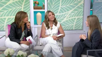 Cinq a Sept Marta Cowl Neck Silk Camisole worn by Hoda Kotb as seen in Today with Hoda & Jenna on April 7, 2023