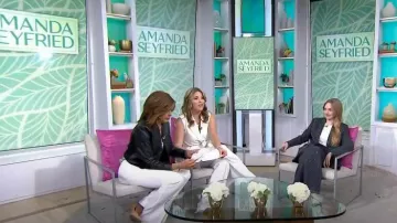 Alice + Olivia Harvey Leather Blazer worn by Hoda Kotb as seen in Today with Hoda & Jenna on April 7, 2023