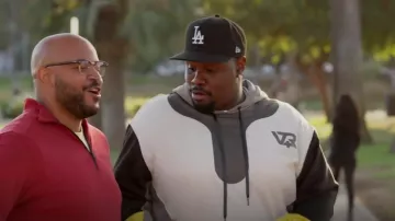 Vieriche Earth Tone Hoodie worn by Sherm Jones (Carl Tart) as seen in Grand Crew (S02E06)