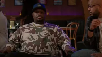 G-Star RAW Camo Oversized Sweater worn by Sherm Jones (Carl Tart) as seen in Grand Crew (S02E06)
