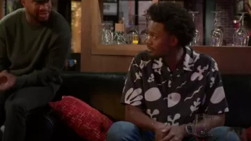 Frame Printed Summer Shirt worn by Noah Koles (Echo Kellum) as seen in Grand Crew (S02E06)