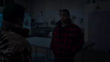 Celine Red Jacket worn by Tariq St. Patrick (Michael Rainey Jr.) as seen in Power Book II: Ghost (S03E03)